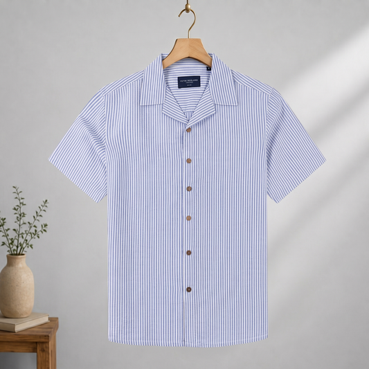 Cuban Half Shirt HS-15