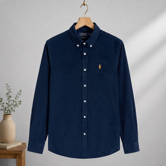 Corduroy Shirt Navy Blue CS-02