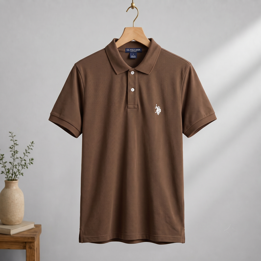 Polo T-shirt Brown TSP-09